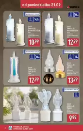 ALDI gazetka tydzień 39 Strona 4: Świeca LED płomień €13,99, Świeca LED brokatowa 18 cm €12,99