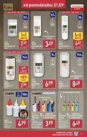 ALDI gazetka tydzień 39 Strona 9: Calix Wkład olejowy 144 h €8,49, Zapalarka wysuwana Subito €3,99