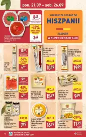 ALDI gazetka tydzień 39 Strona 18: Deser mleczno-jajeczny Flan z karmelem €9,99, TESOROS DEL SUR Przekąska z kalmarów €11,99
