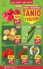ALDI gazetka tydzień 39 Strona 2: Ogórki szklarniowe €6,99, Ziemniaki €0,99