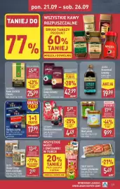 ALDI gazetka tydzień 39 Strona 23: Miód polski €9,99, CAROUSEL Kawa ziarnista €42,99