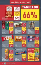 ALDI gazetka tydzień 39 Strona 24: Biscotto Torcik kakaowy €1,19, Toffifee €3,99