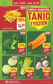 ALDI gazetka tydzień 39 Strona 4: Brokuły €5,49, Seler naciowy €4,99