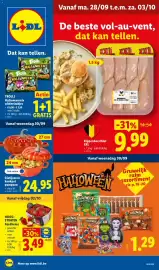 Lidl folder week 40 Pagina 1: Gietijzeren kookpot pompoen €24,95, Kippenborstfilet XXL €9,99