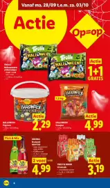 Lidl folder week 40 Pagina 8: Vanaf ma. 28/09 t.e.m. za. 03/10 Actie TROLLI Halloweenmix uitdeelzakjes • € 5,98 - € 2,99