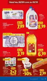 Lidl folder week 40 Pagina 9: Vanaf ma. 28/09 t.e.m. za. 03/10 € 0,40 per rol Floralys limited EDITION soft Toilet paper