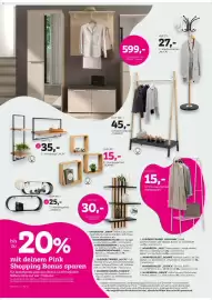 Mömax Flugblatt Seite 16: Wandregalset "JESSICA" €25,00, Kleiderständer "Hermann" €15,00