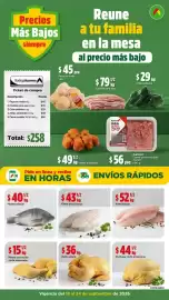 Folleto Bodega Aurrerá semana 38 Página 1: Pollo entero €36,00, Pechuga corte americano €44,50