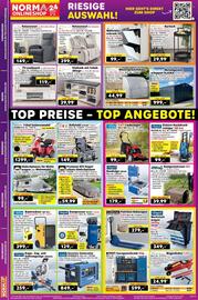Norma Prospekt woche 40 Seite 20: Inverter-Generator HY4500SEi D €849,00, Wintergewächshaus €44,99