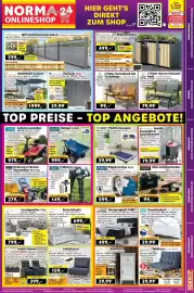 Norma Prospekt woche 40 Seite 19: Scheppach Wippkreissäge HS730 €599,00, Scheppach Erdbohrer EB2000 €149,00