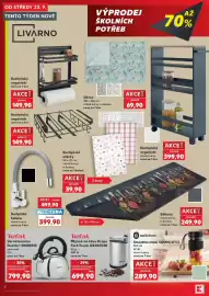 Kaufland leták týden 39 Strana 2: Ubrus €69,90, Kuchyňský organizér €149,90