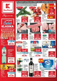 Kaufland leták týden 39 Strana 1: Král sýrů Hermelín €59,90, Tatra Máslo €27,90