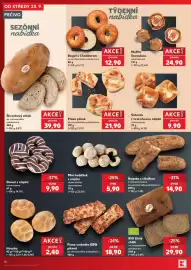 Kaufland leták týden 39 Strana 10: Šáteček s tvarohovou náplní €9,90, Muffin Speculoos €24,90