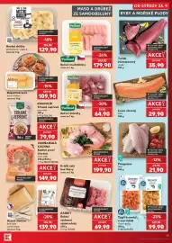 Kaufland leták týden 39 Strana 13: Tuňák žlutoploutvý steak €35,90, Pangasius filet €21,90