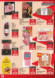 Kaufland leták týden 39 Strana 15: Vodňanské kuře kuřecí párky €119,90, Pejskar polický uherák €23,90