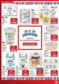 Kaufland leták týden 39 Strana 20: Jarmark pomazánka/salát €21,90, Jarmark smetanová zmrzlina vanička €49,90