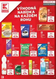 Kaufland leták týden 39 Strana 29: K Classic knuspriger snack €15,90, K Classic třtinový cukr €19,90