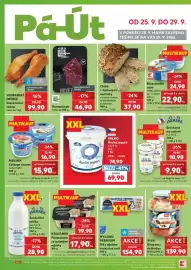 Kaufland leták týden 39 Strana 46: Mistri od Fochu Rumpsteak €46,90, Chléb s dýňovými semínky €37,90