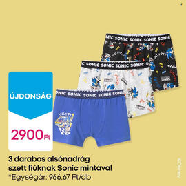 Pepco akciós újság Oldal 4: Sonic alsónadrág €2.900,00