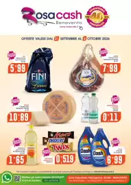 Volantino Rosa Cash Pagina 1: Dash liquido €6,99, Fini prosciutto cotto lusso €5,99