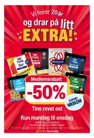 Coop Extra kundeavis uke 39 Side 1: Tine revet ost