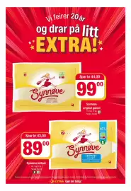 Coop Extra kundeavis uke 39 Side 12: Synnøve original gulost €99,00, Synnøve lettost €89,00