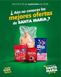 Catálogo Santa Maria Página 2: Justo lo que busco Del 18 al 20 de septiembre de 2026. ¿Aún no conoces las mejores ofertas de
