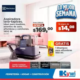Catálogo Mega Kywi Página 2: Electrolux Aspiradora lava-tapices €169,00