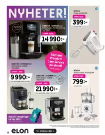 Elon reklamblad Sida 12: BOSCH Elvisp MFQ22100 €399,00, BOSCH Matberedare MCM3110W €799,00