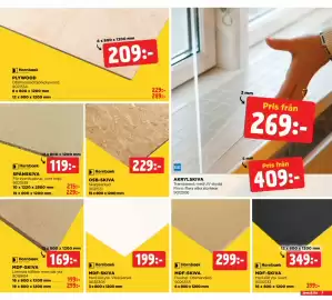 Jem&Fix reklamblad Sida 7: SPÅNSKIVA, MDF-SKIVA