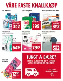 Meny kundeavis uke 39 Side 11: Omo color/hvitt €99,00, Unik Toalettpapir €79,90