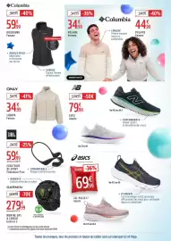 Catalogue Intersport page 4: Columbia Polaire Homme €34,99, ONLY SHERPA Femme €34,99