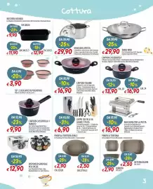 Volantino IperFamila Pagina 3: Canyon tegame €16,90, Ceppo Coltelli in Legno €6,90