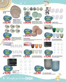 Volantino IperFamila Pagina 4: Servizio tavola in porcellana baita chocolate €39,90, Bicchieri Imperial €9,90