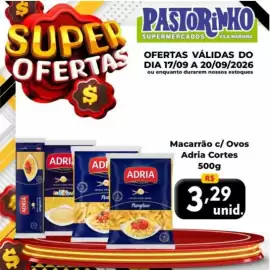 Catálogo Supermercado Pastorinho Página 5: Macarrão c/ Ovos Adria Cortes €3,29