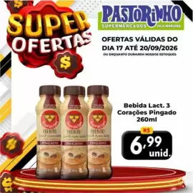 Catálogo Supermercado Pastorinho Página 7: Bebida Lact. 3 Corações Pingado €6,99