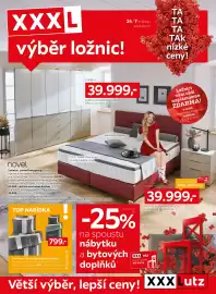 XXXLutz leták Strana 1: XXXL výběr ložnic! 24/7 e-shop xxxlutz.cz • TA Jo TA% TA%% TAK og nízké ceny! 57.499,- 39.999,-