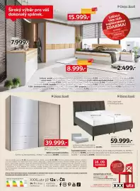 XXXLutz leták Strana 4: Čalouněná postel €59.999,00, Dieter Knoll skříň s posuvnými dveřmi €39.999,00