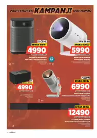 Power reklamblad vecka 39 Sida 10: Xgimi portabel full hd-projektor €4.990,00, Samsung bärbar full hd-projektor €5.990,00