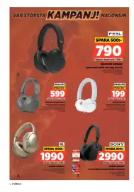 Power reklamblad vecka 39 Sida 12: Sony trådlösa hörlurar €2.990,00, Jbl trådlösa hörlurar €1.990,00