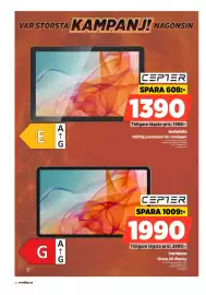 Power reklamblad vecka 39 Sida 22: Cepter Tab Nexus €1.990,00, Cepter surfplatta €1.390,00