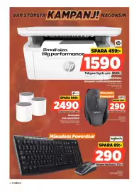 Power reklamblad vecka 39 Sida 24: Tp-link Meshsystem Dual-band AX3000 €2.490,00, Hp Multifunktionsskrivare €1.590,00