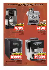 Power reklamblad vecka 39 Sida 30: Siemens kaffemaskin €19.999,00, DeLonghi espressomaskin €7.490,00