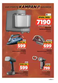 Power reklamblad vecka 39 Sida 43: Braun klädångare €599,00, Tefal steamer €799,00