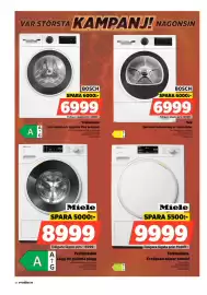 Power reklamblad vecka 39 Sida 48: Miele Torktumlare EcoSpeed €9.999,00, Miele tvättmaskin €8.999,00