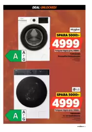 Power reklamblad vecka 39 Sida 49: LG Tvättmaskin €4.999,00, Whirlpool tvättmaskin €4.999,00