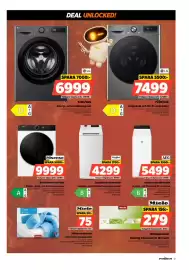 Power reklamblad vecka 39 Sida 51: Whirlpool toppmatad tvättmaskin €4.299,00, LG Tvätt/tork €7.499,00