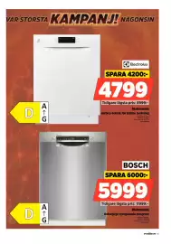 Power reklamblad vecka 39 Sida 53: Electrolux diskmaskin €4.799,00, Bosch diskmaskin €5.999,00