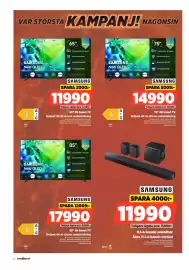 Power reklamblad vecka 39 Sida 6: Samsung 75" 4K Smart TV €14.990,00, Samsung 65" 4K Smart TV €11.990,00
