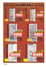 Power reklamblad vecka 39 Sida 60: Samsung integrerad frys €9.999,00, Asko integrerat kylskåp €10.499,00